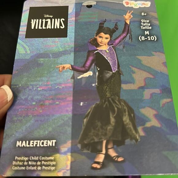 NWT Maleficent Disney’s Villans Size M 8-10 Dress up Cosplay - Picture 1 of 10